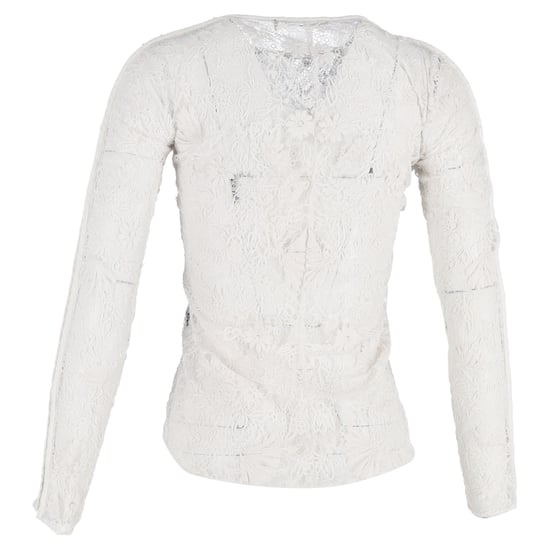 Isabel Marant blouse met bloemenkant in witte polyester - Image 3