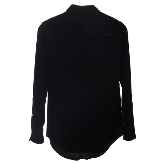 Saint Laurent overhemd met knoopsluiting in zwart fluweel - Image 2