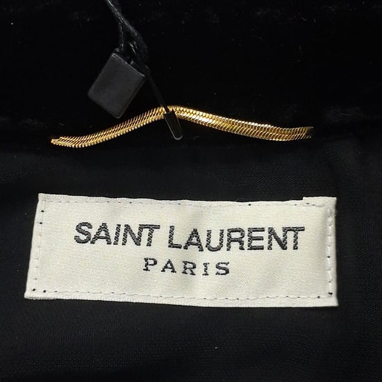Saint Laurent overhemd met knoopsluiting in zwart fluweel - Image 3
