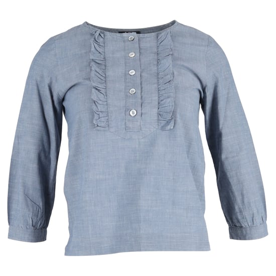 A.P.C. Cleo blouse van blauw katoen. - Image 1
