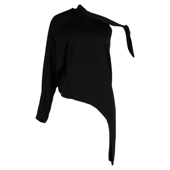 Diane Von Furstenberg asymmetrische top van zwart polyester - Image 1