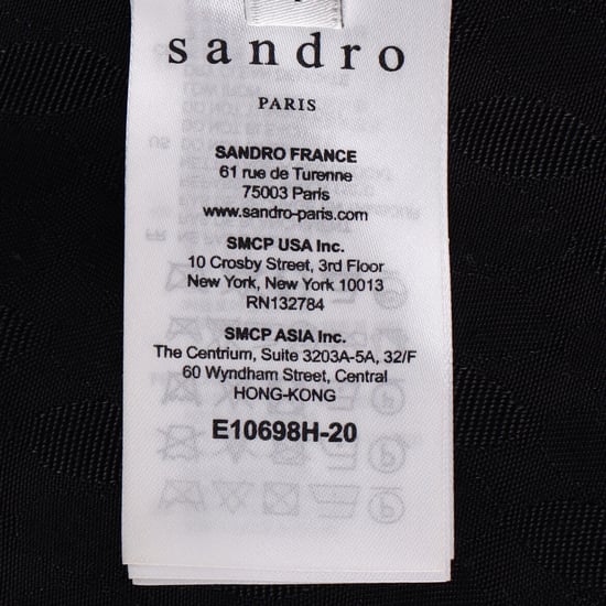 Sandro Paris blouse met kanten details in zwart polyester - Image 5