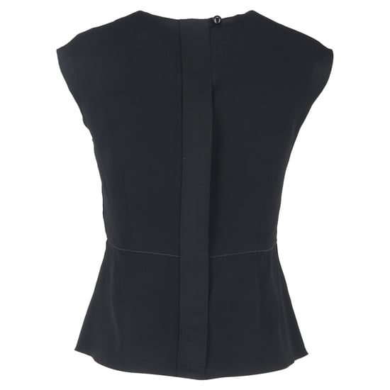 Marc Jacobs top met V-hals, ruches en peplum in zwart polyester - Image 3
