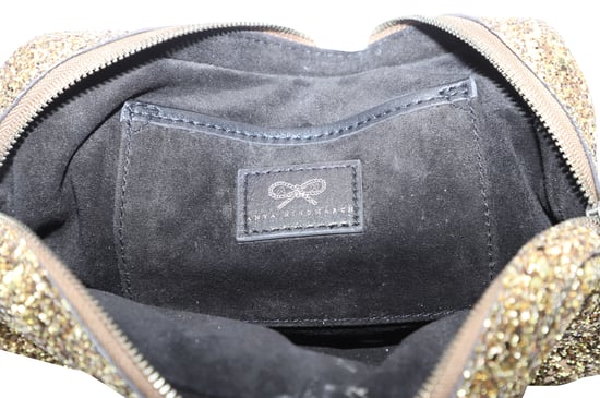 Anya Hindmarch Twinkle Clutch in goudkleurige glitter - Image 3