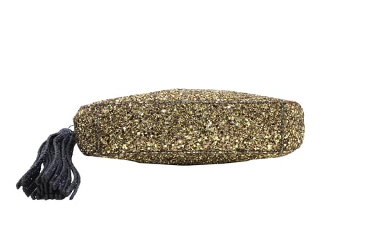 Anya Hindmarch Twinkle Clutch in goudkleurige glitter - Image 6