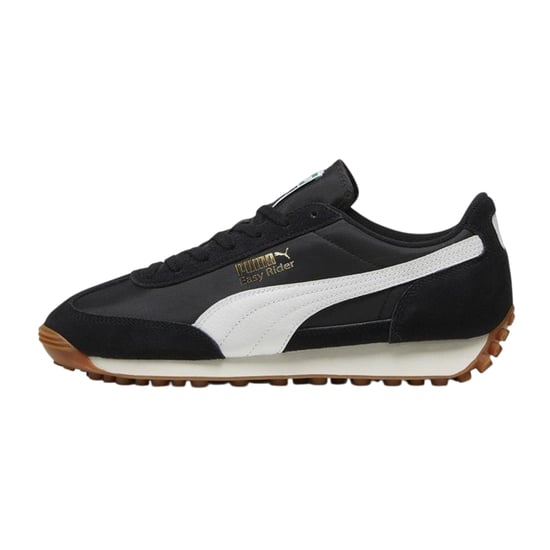 Puma Heren Easy Rider Vintage Leder Lage Sneakers (Zwart/Wit) - Image 2