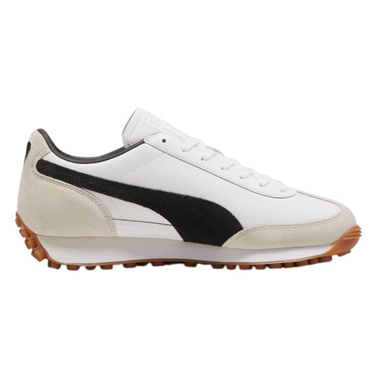 Puma Heren Easy Rider Vintage Leren Lage Sneakers (Wit/Zwart) - Image 1