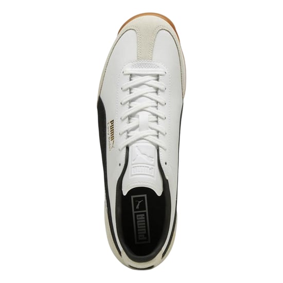 Puma Heren Easy Rider Vintage Leren Lage Sneakers (Wit/Zwart) - Image 3