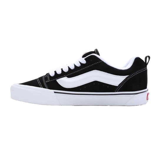 Vans Knu Skool gewatteerde suède skateschoenen voor heren (Zwart, Wit) - Image 2