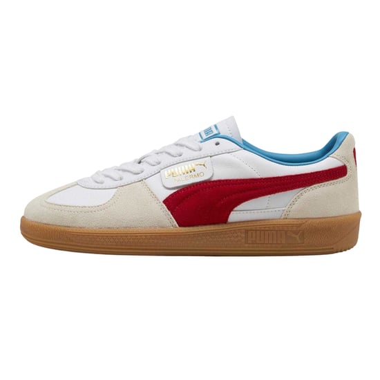 Puma Palermo leren sportschoenen voor heren (Wit, Rood) - Image 2
