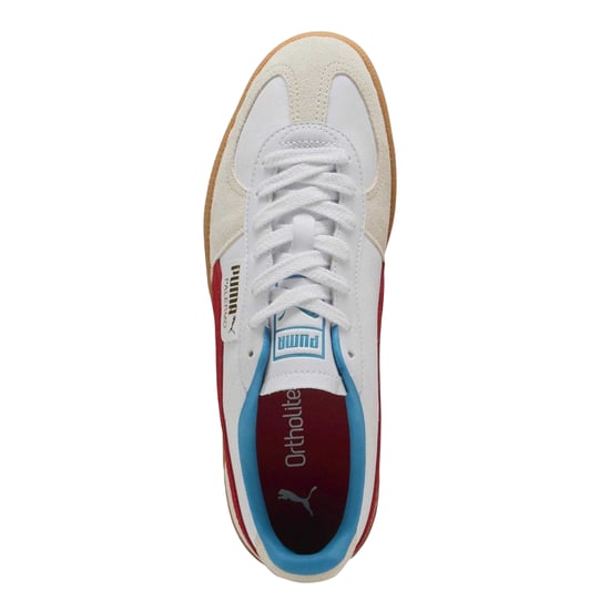 Puma Palermo leren sportschoenen voor heren (Wit, Rood) - Image 3