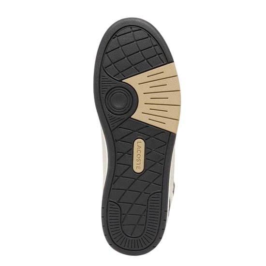 Lacoste Leren platte tennisschoenen voor heren met T-clip-set (Wit/donkergroen) - Image 3