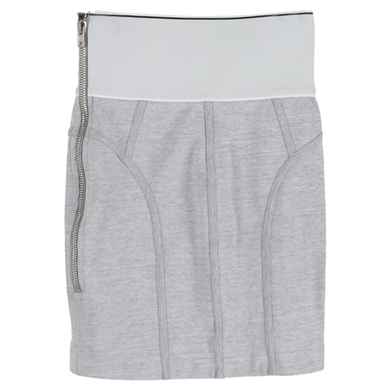 Alexander Wang elastische minirok met logo in grijs katoen - Image 2
