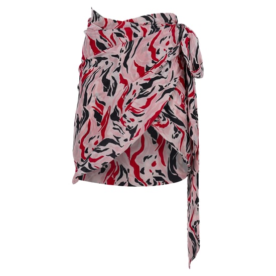 Isabel Marant bedrukte wikkelrok van roze zijde - Image 1