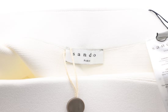 Sandro Paris Elanna Ponte minirok in witte viscose - Image 6