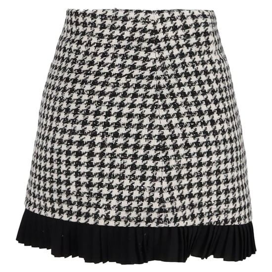 Sandro Paris minirok met pied-de-poulepatroon in zwarte wollen tweed - Image 3