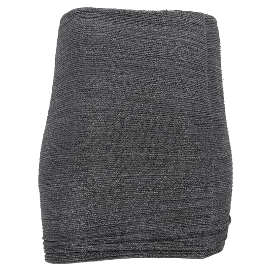 Iro Brendal Gedrapeerde Metallic Gebreide Minirok in Zilver Polyester - Image 3
