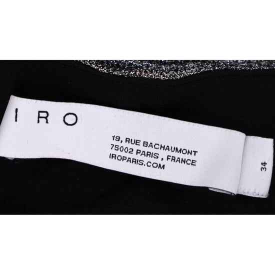 Iro Brendal Gedrapeerde Metallic Gebreide Minirok in Zilver Polyester - Image 4