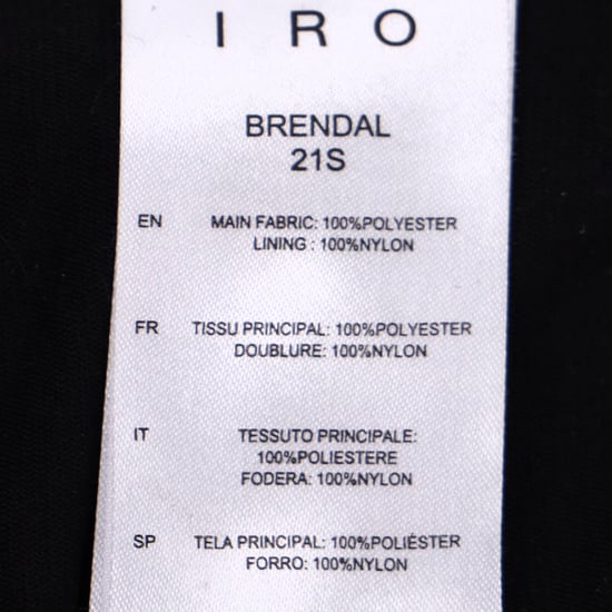 Iro Brendal Gedrapeerde Metallic Gebreide Minirok in Zilver Polyester - Image 5