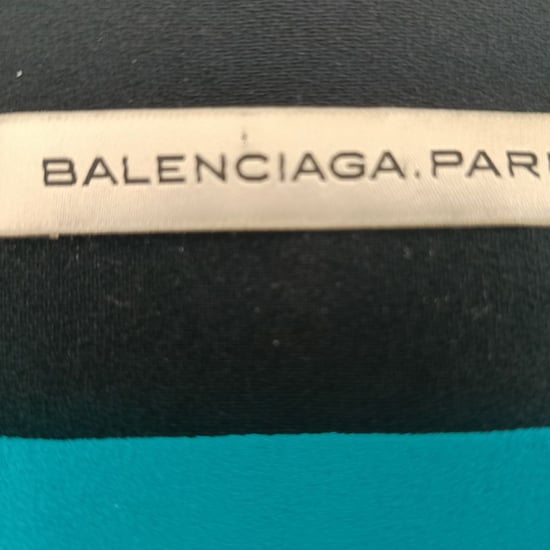 Balenciaga minirok met splitdetail in zwarte viscose - Image 4