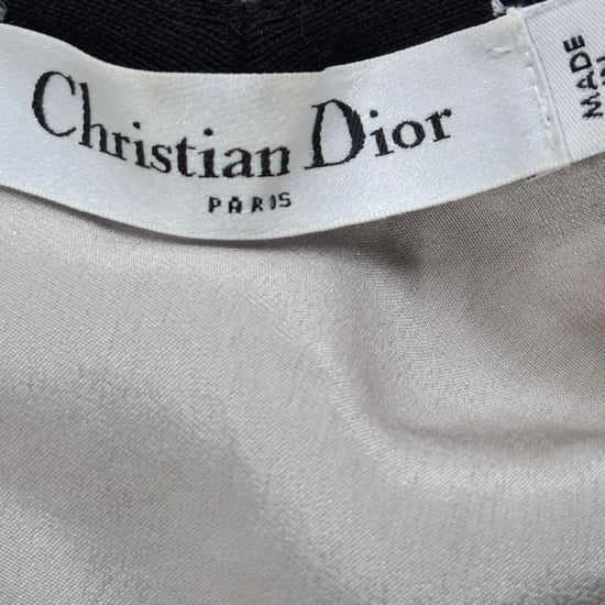 Asymmetrische kanten jurk van Christian Dior in zwart polyester - Image 3