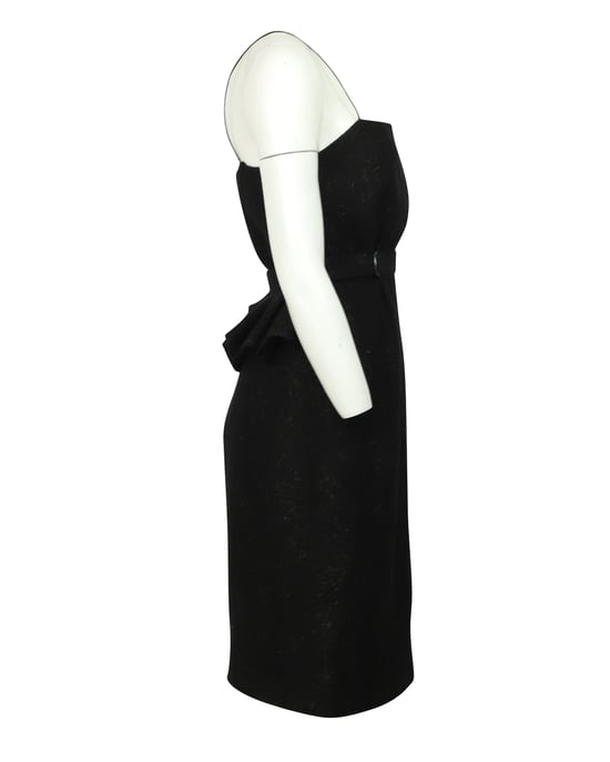 Bottega Veneta jurk met ceintuur in zwarte viscose - Image 2