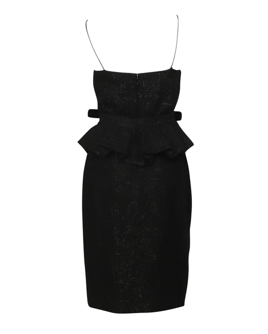Bottega Veneta jurk met ceintuur in zwarte viscose - Image 3