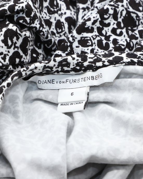 Diane Von Furstenberg bodycon jurk met slangenprint in zwarte viscose - Image 4
