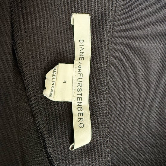 Diane von Furstenberg jurk met één schouder, tot op de knie, in zwart polyester - Image 5