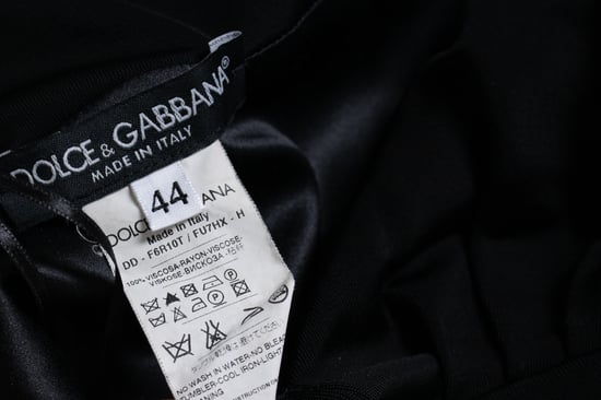 Dolce & Gabbana, zwarte v-hals jurk - Image 5