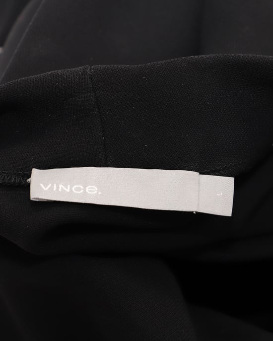 Vince wikkeljurk met kunstleren riem in zwart polyester - Image 3