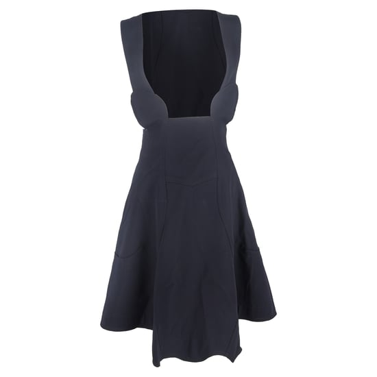 Comme Des Garçons overgooierjurk van marineblauw polyester - Image 1