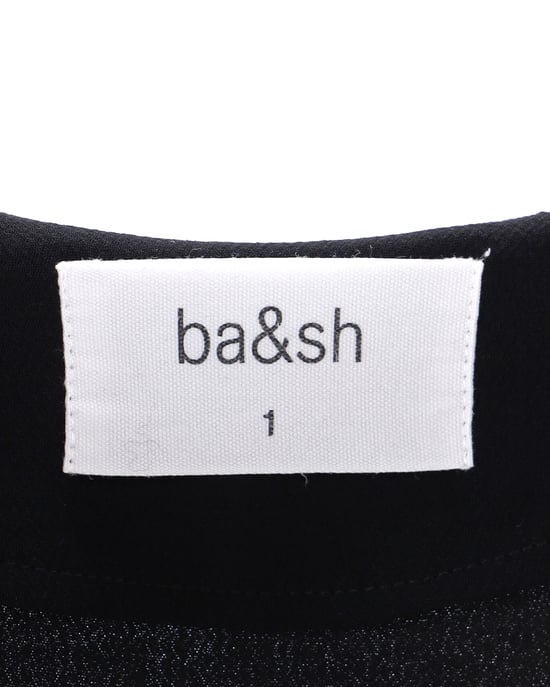 Ba&Sh Jurk met knoopjes in zwart polyester - Image 5