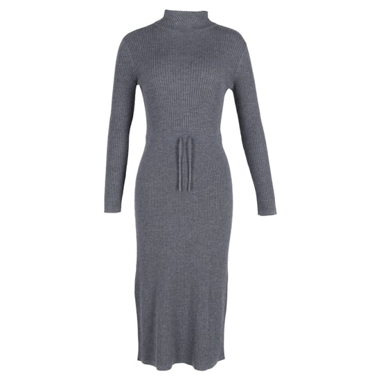 A.P.C. Alma gebreide jurk met col in grijze merinowol - Image 1