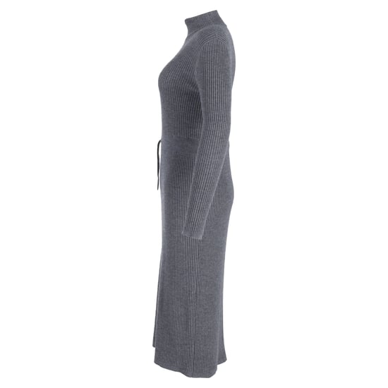 A.P.C. Alma gebreide jurk met col in grijze merinowol - Image 2