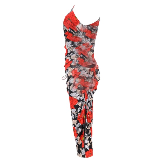 Diane Von Furstenberg midi-jurk met bloemenprint en ruches in veelkleurig nylon - Image 2