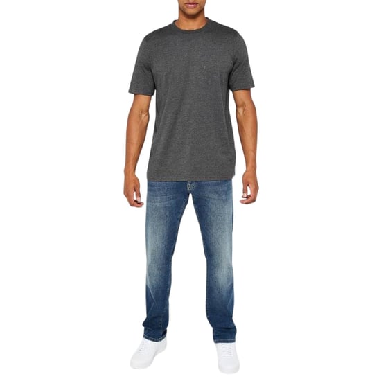 Donnay Effen T-shirt met ronde hals voor heren (set van 3) (Grijs Marl/Charcoal Marl/Zwart) - Image 3