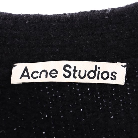 Acne Studios V-hals vest met knoopjes in zwarte wol - Image 4