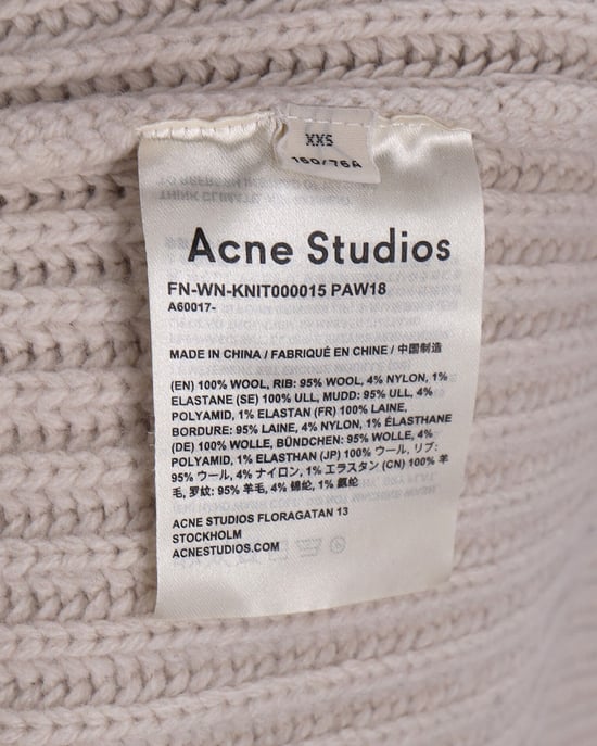 Acne Studios gebreide trui van ecru wol - Image 5