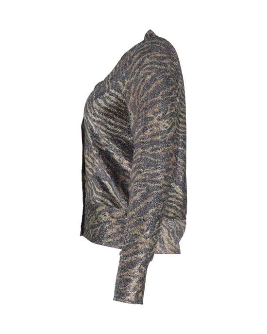 Ganni Lurex Jersey Cardigan in dierenprint polyester - Image 2