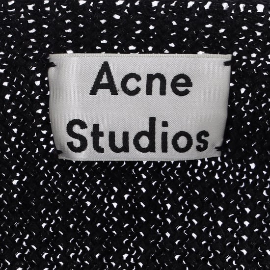 Acne Studios gebreide trui met ronde hals in zwart linnen - Image 4