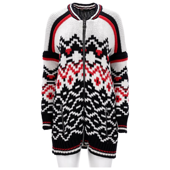 Maje Mercouer Fair Isle vest met ritssluiting aan de voorkant in veelkleurige wol - Image 6