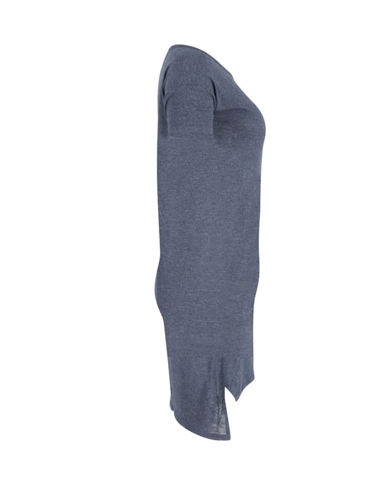 T by Alexander Wang mini-jurk met ronde hals in blauwe rayon - Image 2