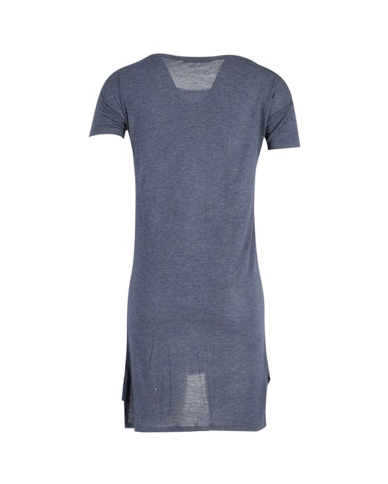 T by Alexander Wang mini-jurk met ronde hals in blauwe rayon - Image 3