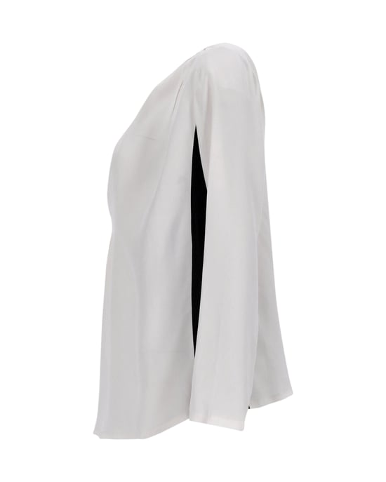 Sandro V-halsblouse van grijze zijde - Image 2