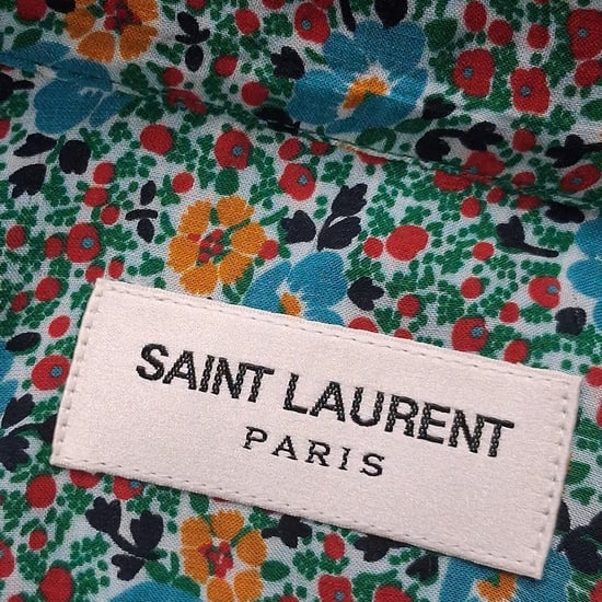 Saint Laurent overhemd met knoopsluiting in viscose met bloemenprint - Image 3
