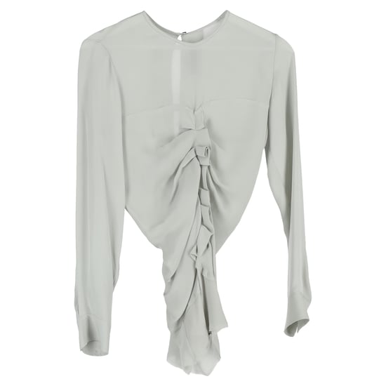 Isabel Marant Rimpelblouse in Lichtgroen Triacetaat - Image 1