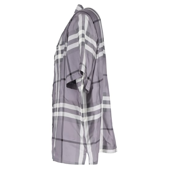 Burberry Bethnal geruit overhemd in grijze zijde - Image 2