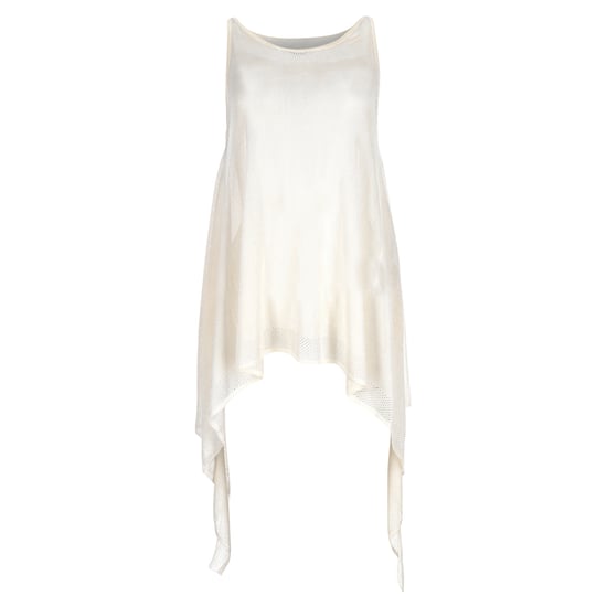 Emilio Pucci asymmetrische mouwloze top in witte viscose - Image 1