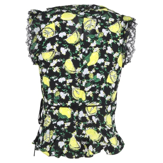 Diane Von Furstenberg Peona wikkelblouse met citroenprint in veelkleurige zijde - Image 3